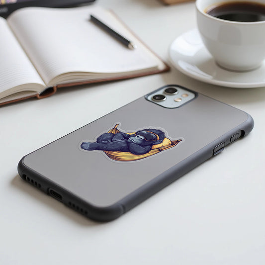 Cute Gorilla Lounging on Banana Phone Case product type