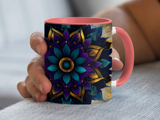 Vibrant Mandala Design Mug for Morning Coffee product