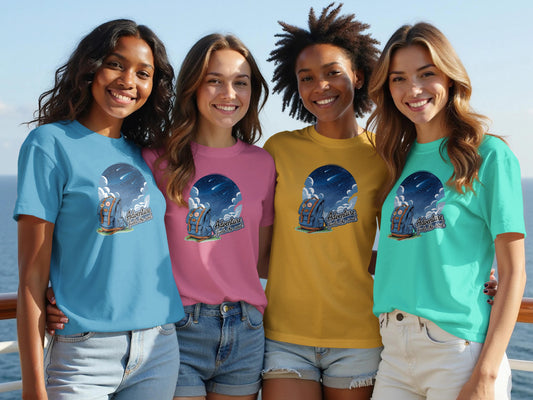 Colorful Space Rocket Graphic Tee product