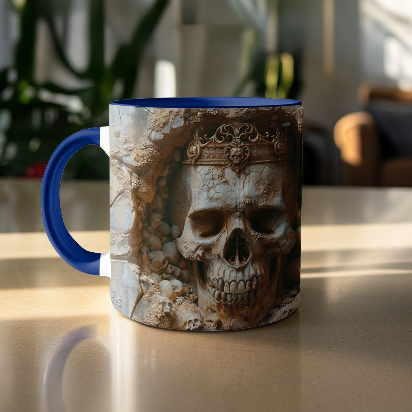 Intricate Skull Design Coffee Mug Unique Product Type