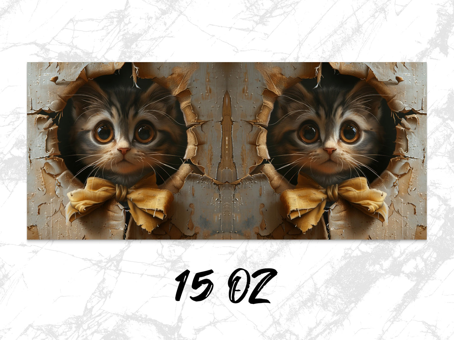 Cute Cat Canvas Print, Kitten Wall Art, Animal Decor, 3D Effect, Feline Poster, Home Decoration, Gift Idea, Pet Lover Artwork, Unique Design