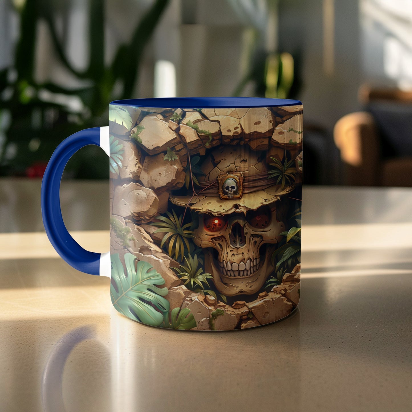 Mysterious Skull Design on Adventure Theme Mug product