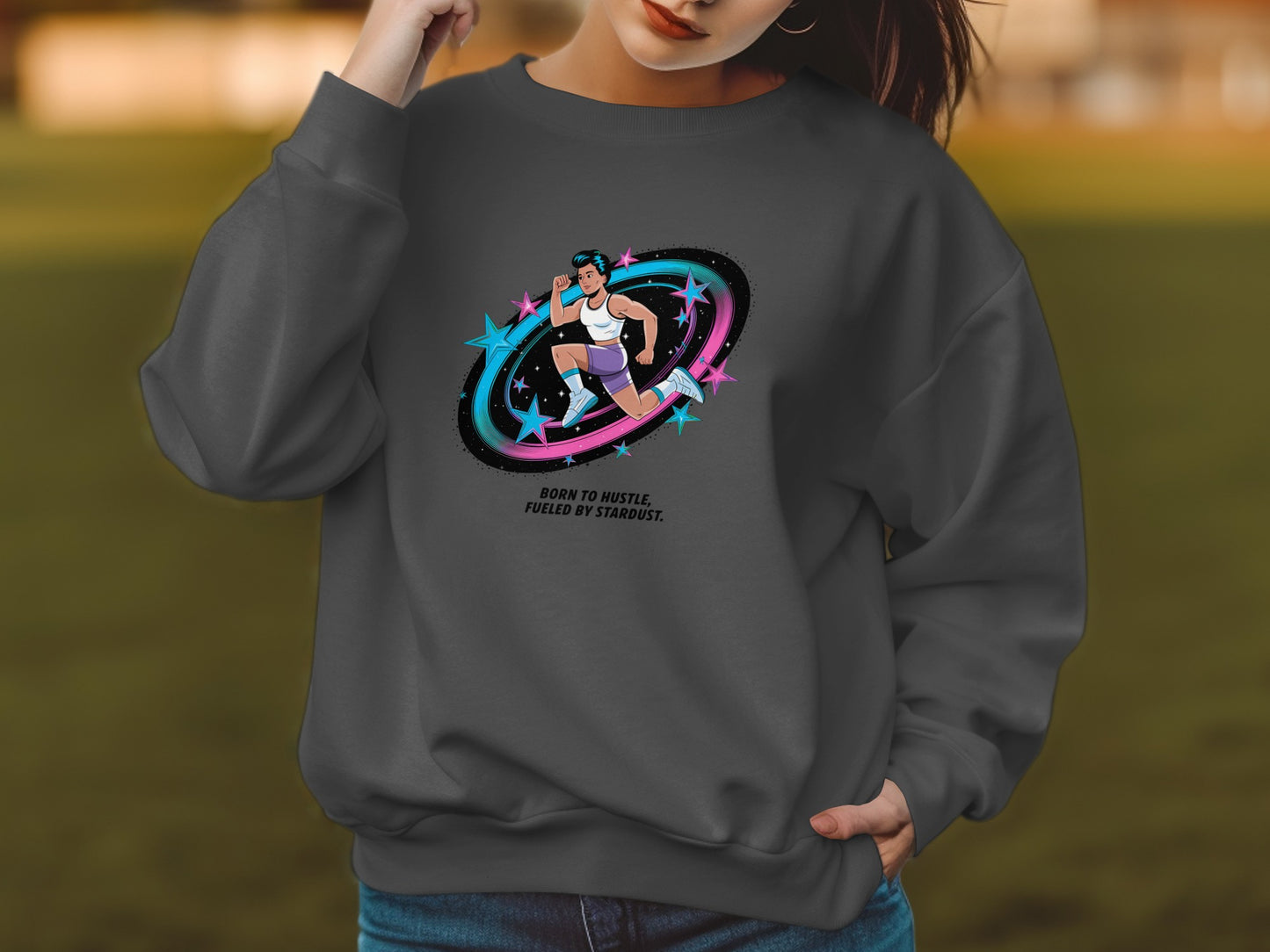 Born to Hustle Fueled by Stardust Sweatshirt product