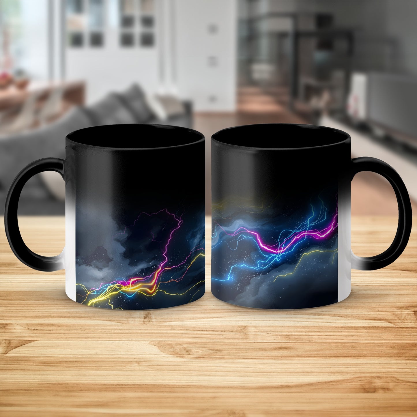 Colorful Lightning Storm Print Coffee Mug product