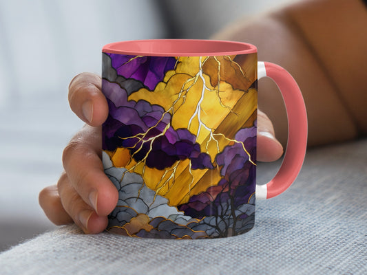Stunning Abstract Thunderstorm Design Coffee Mug Product