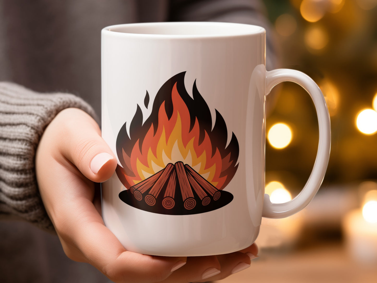 Cozy Campfire Design Coffee Mug Product