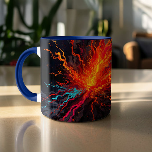 Vibrant Fiery Explosion Design Mug product