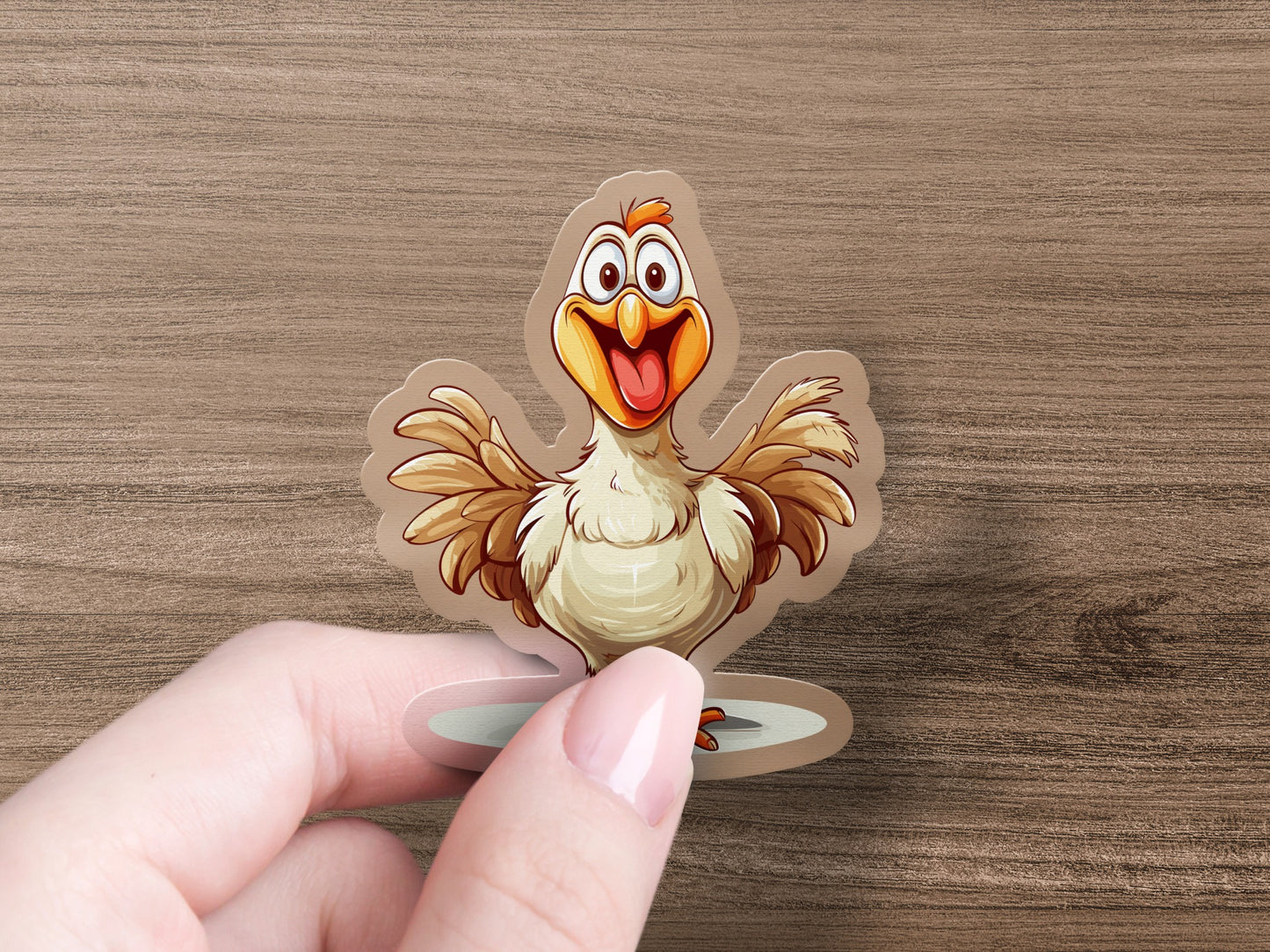 Playful Cartoon Chicken Sticker product