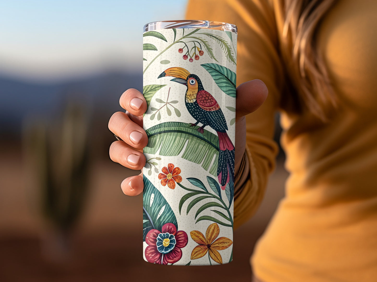 Tropical Toucan Themed Insulated Tumbler Cup product
