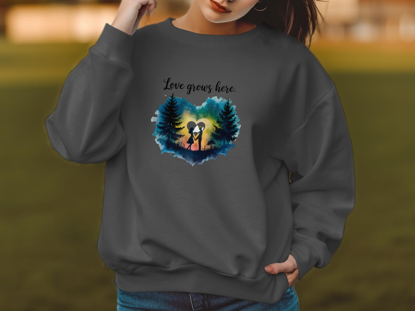 Love Grows Here Graphic Sweatshirt product