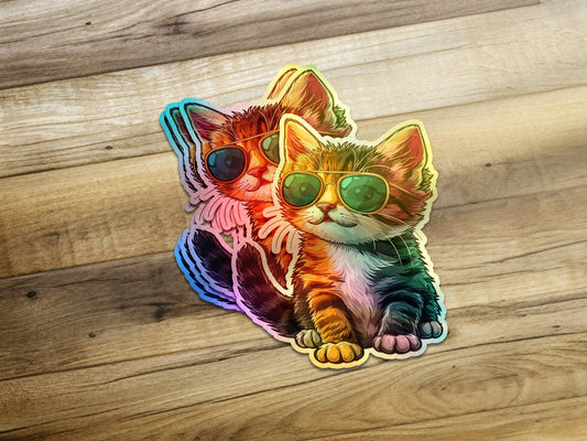 Cool Sunglasses Kittens Sticker Pack product type