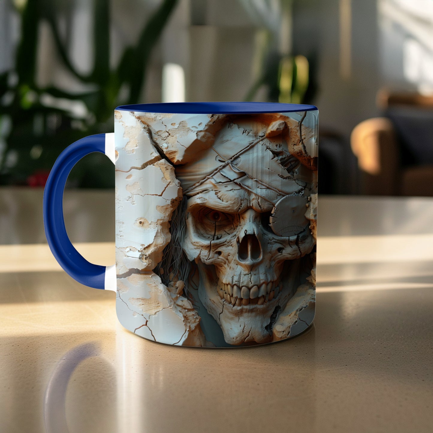 Vintage Skull Design Ceramic Coffee Mug product