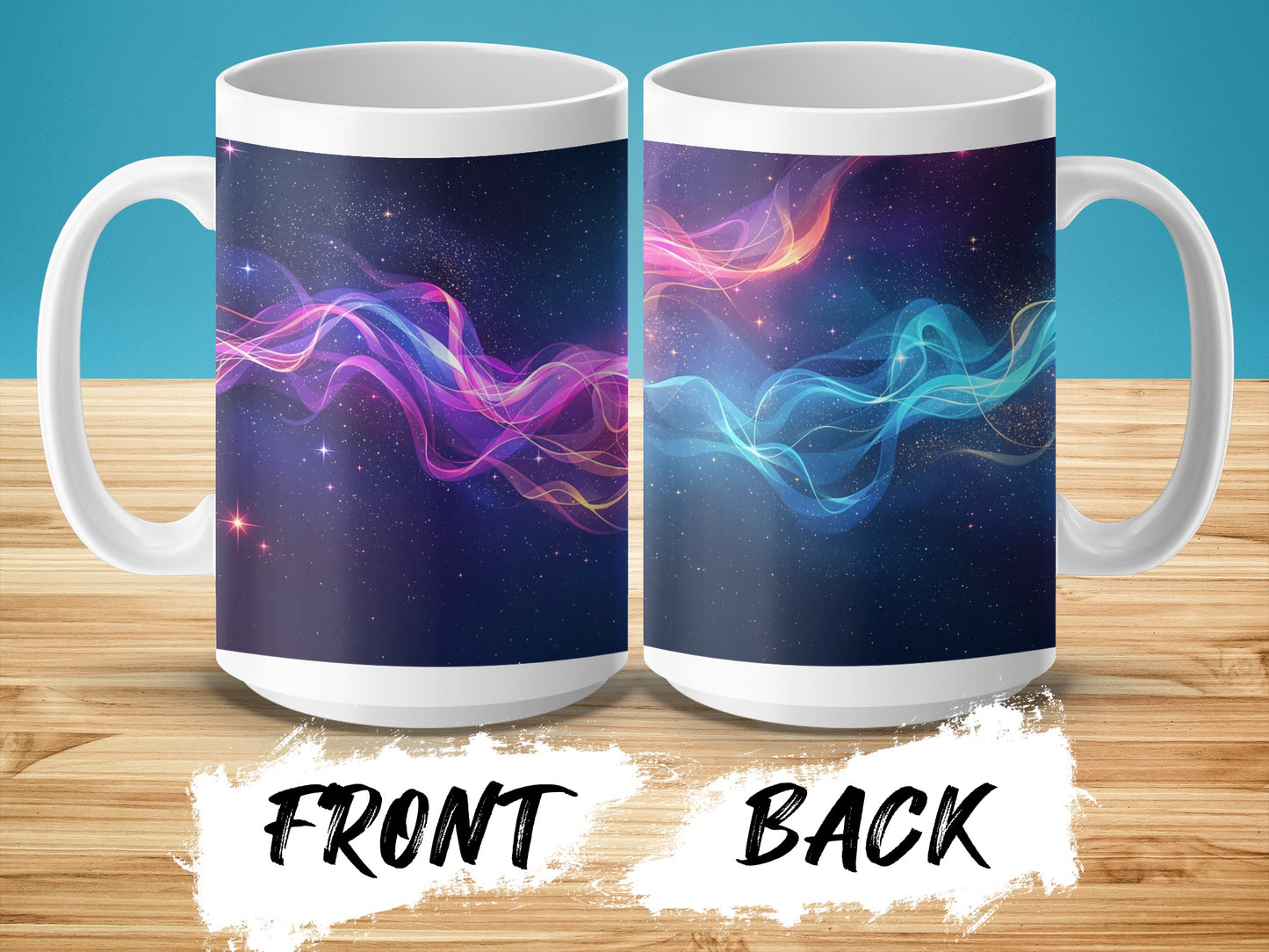 Colorful Abstract Wave Design Ceramic Mug product type