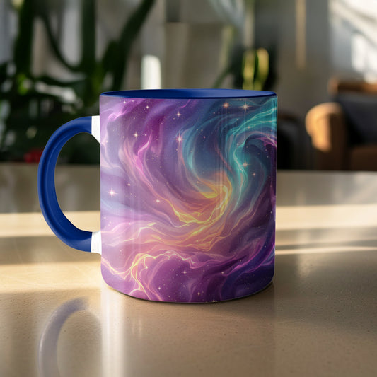 Vibrant Cosmic Design Coffee Mug Unique Ceramic Drinkware Product