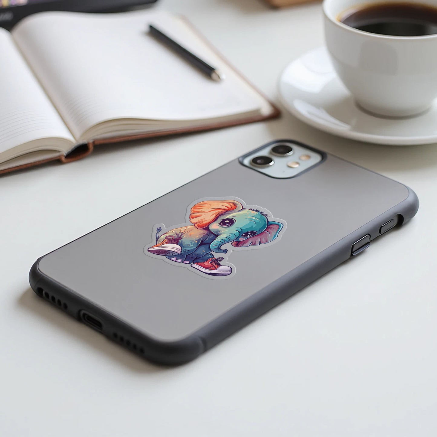 Charming Elephant with Sneakers Design Phone Case product