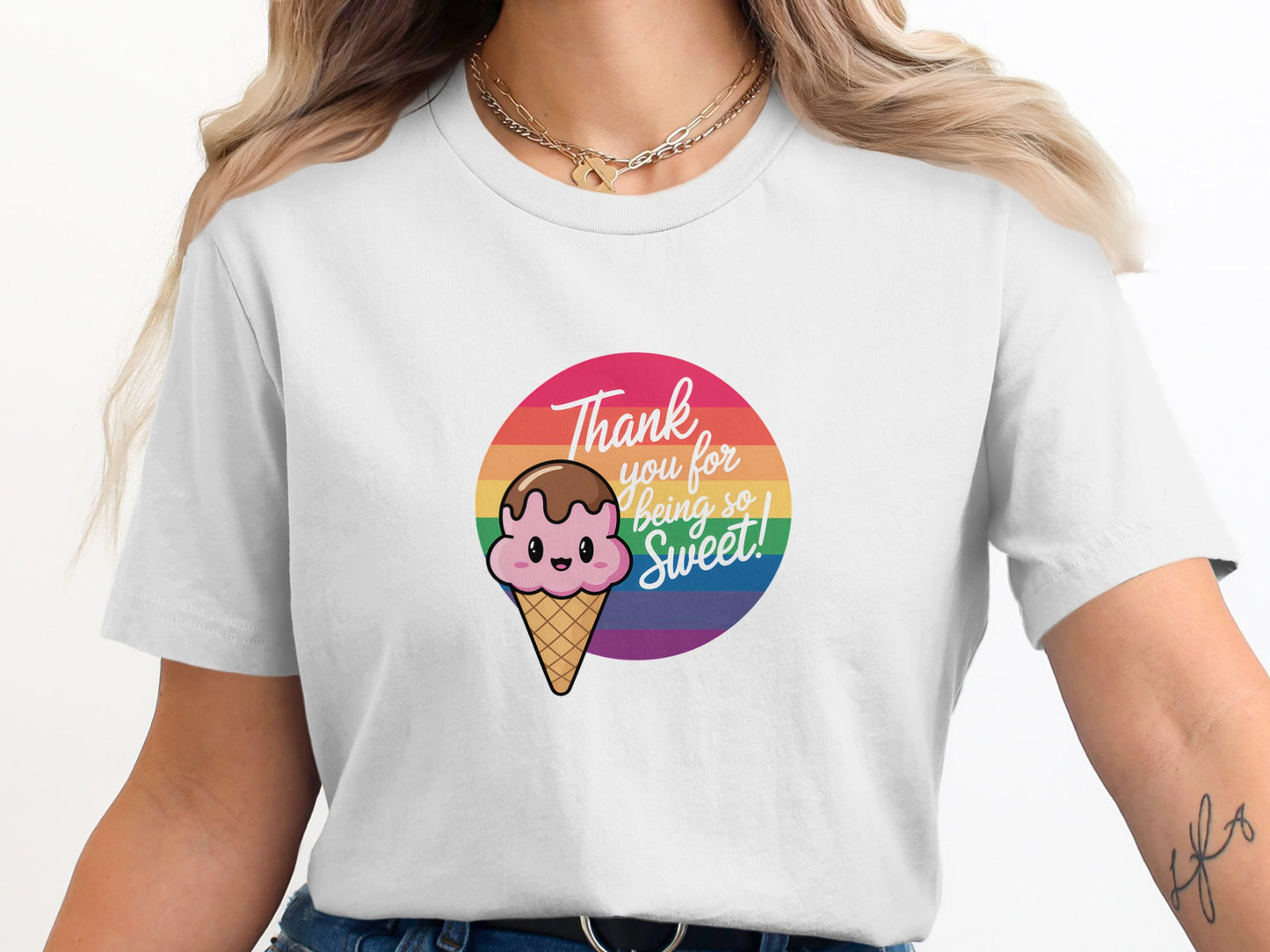 Thank You For Being So Sweet Ice Cream Graphic Tee product