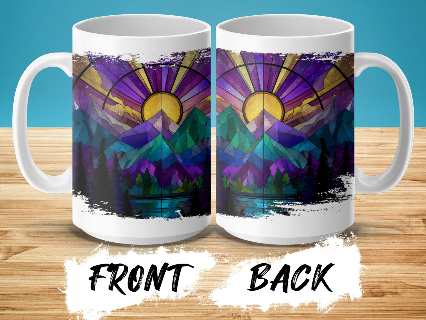 Colorful Sunset Mountain Scene Mug product type