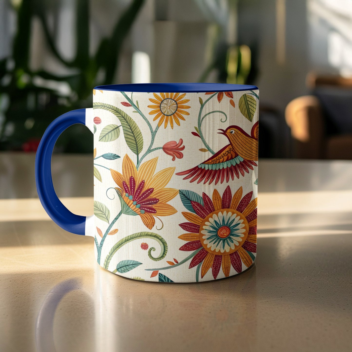 Colorful Flower Pattern Ceramic Mug product