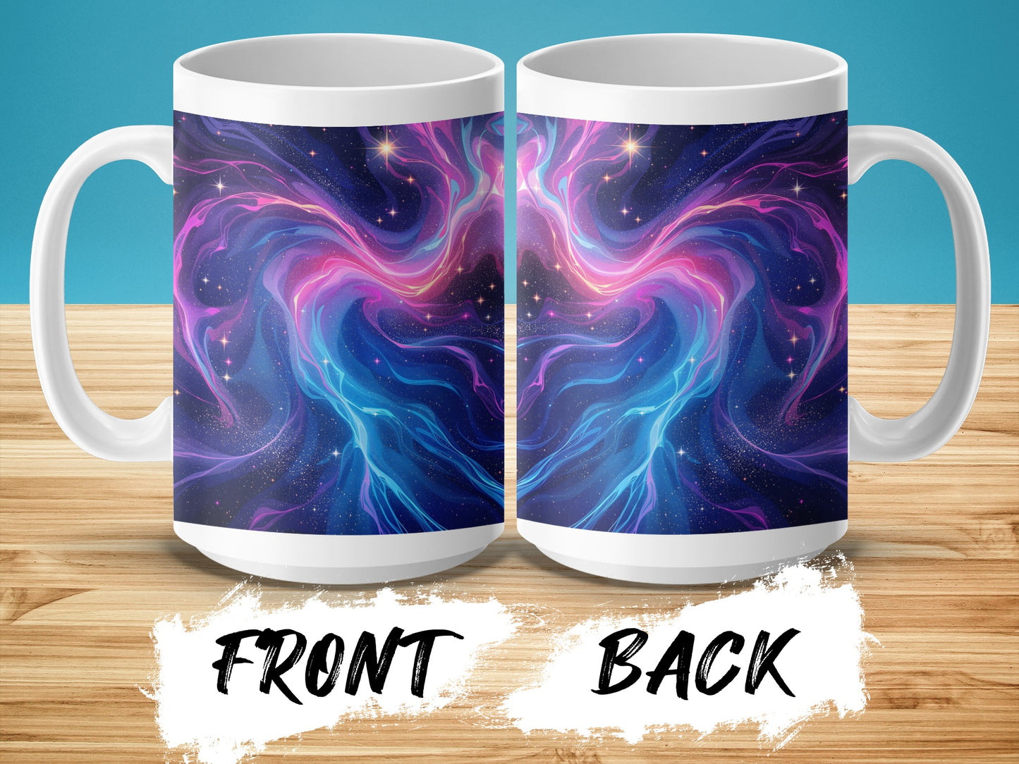 Vibrant Galaxy Swirl Design Ceramic Mug product