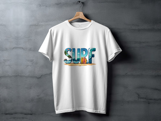 Surf Themed Graphic Print T-Shirt product