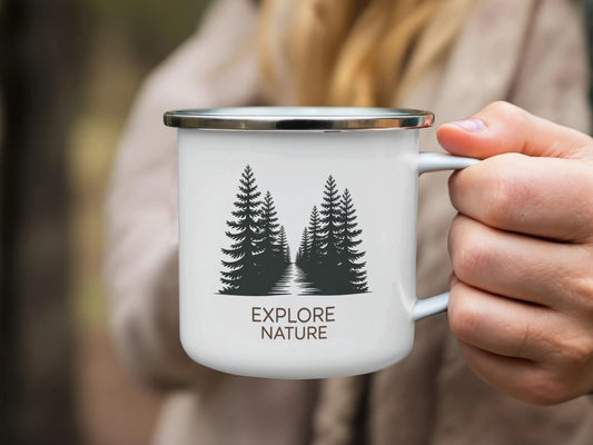 Explore Nature Themed Metal Camping Mug product
