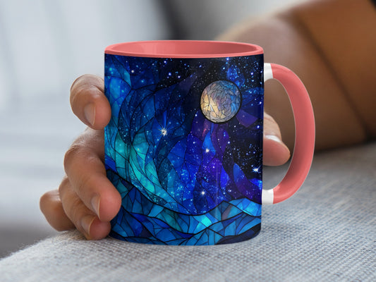 Galactic Stained Glass Art Mug Perfect Coffee Cup product