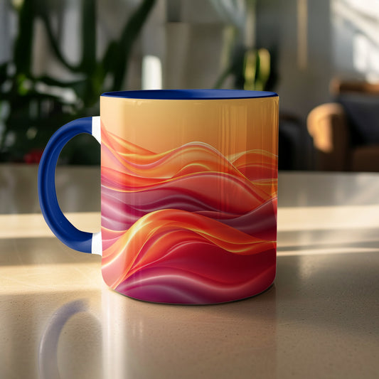 Sunrise Waves Artistic Print Coffee Mug product