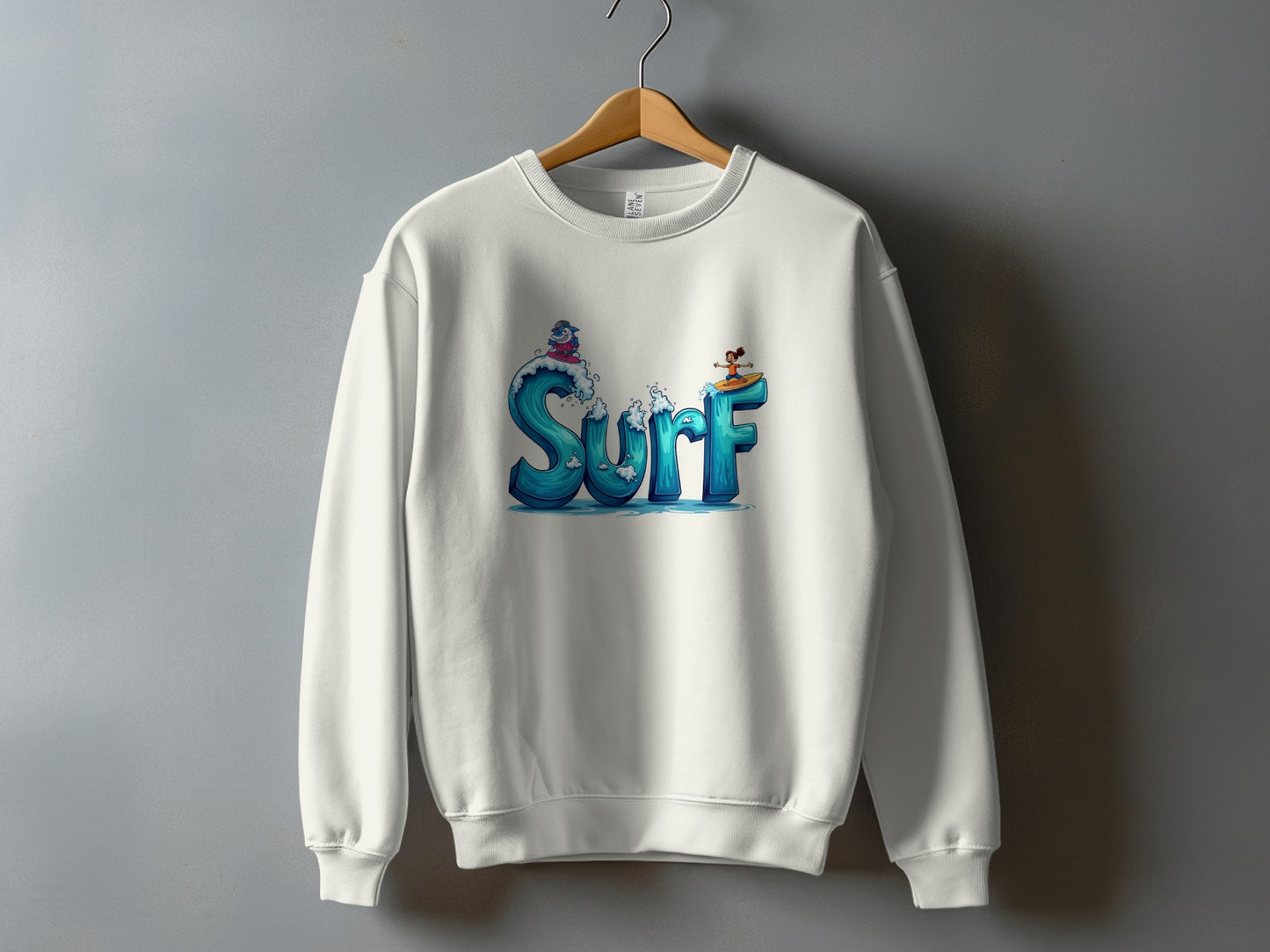 Surf Graphic Design Unisex Pullover Sweatshirt product type