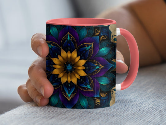 Vibrant Multicolor Mandala Art Design Coffee Mug product