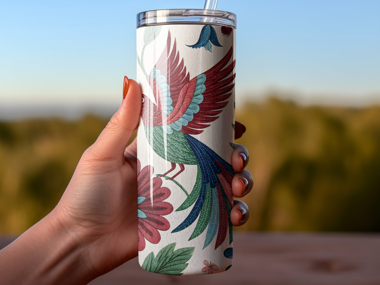 Vibrantly Designed Insulated Travel Tumbler product