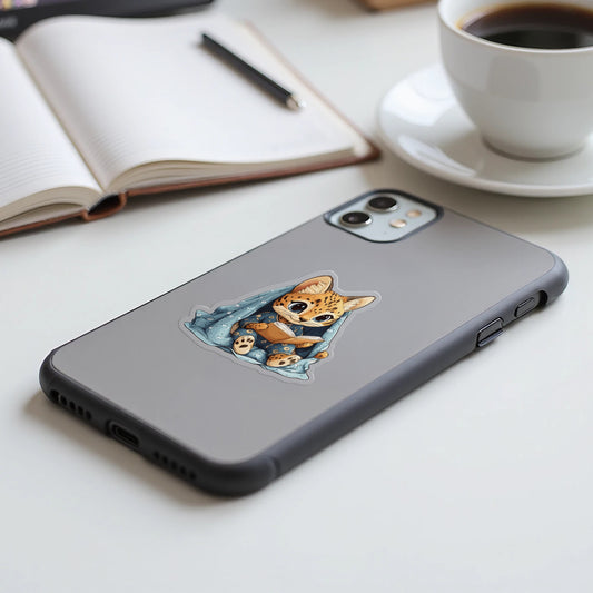 Cute Cat with Blanket Design Phone Case product type