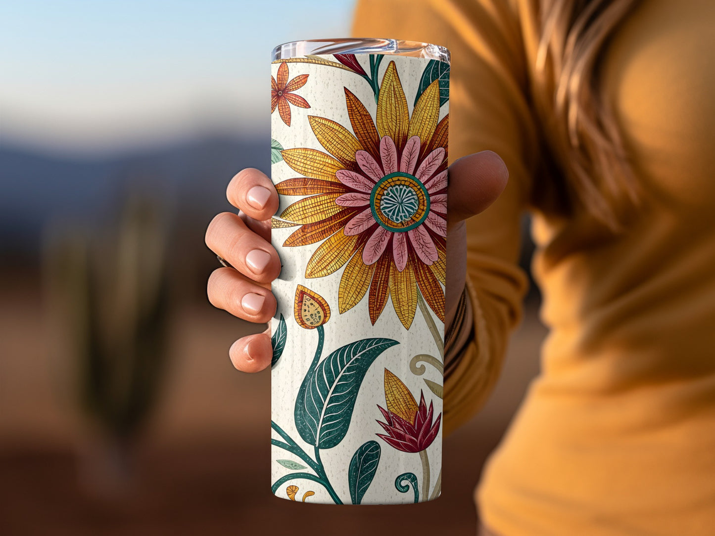 Floral Pattern Insulated Tumbler Drinkware product