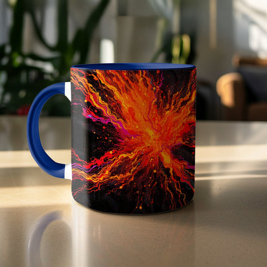 Vibrant Explosion of Colors Artistic Coffee Mug product