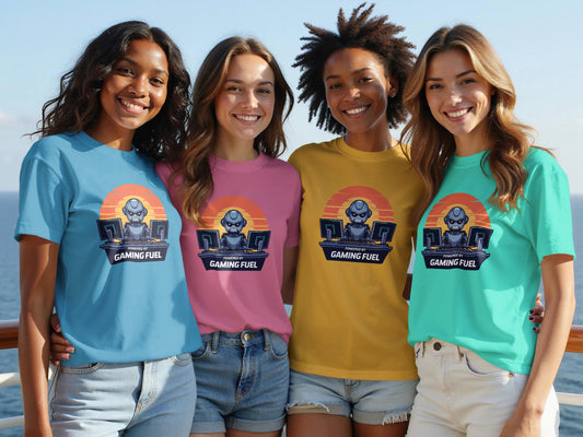 Retro Gaming Fuel Graphic Tee Shirt product