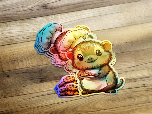 Cute Otter with Cookies Adorable Sticker product type