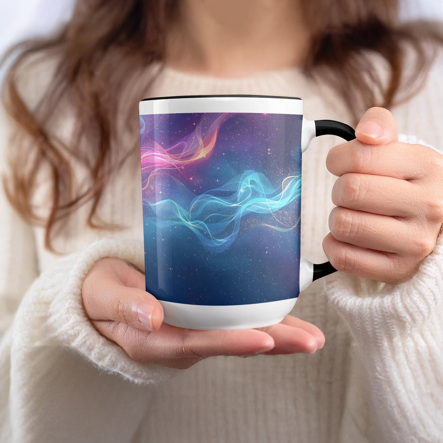 Colorful Swirling Galaxy Design Mug product