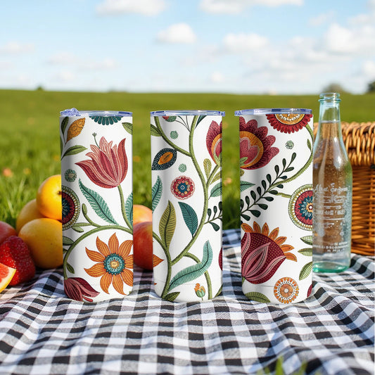 Colorful Floral Pattern Outdoor Drinkware product