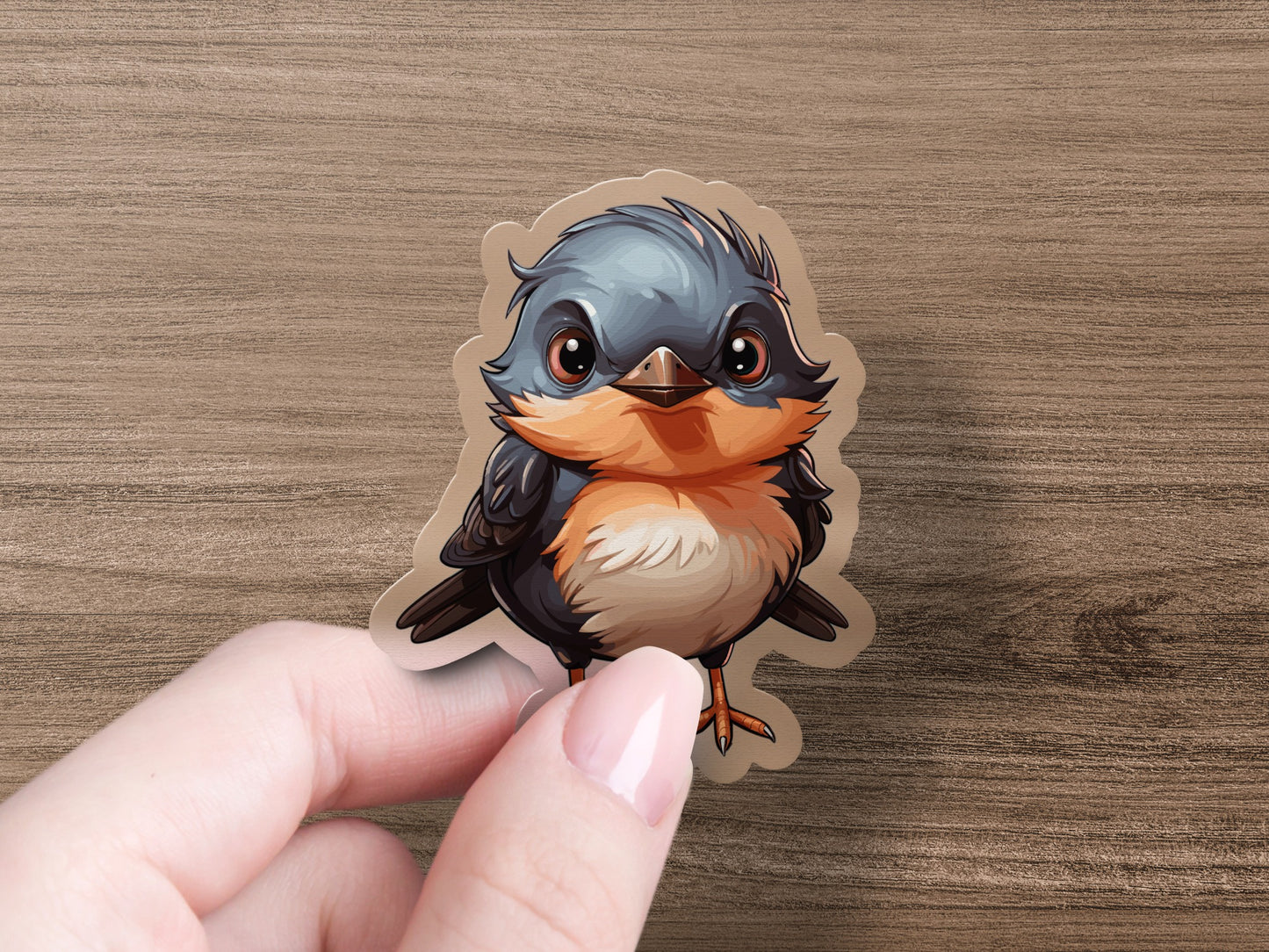 Cute Baby Bird Cartoon Decal Sticker product type