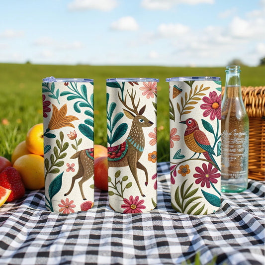 Vibrant Nature Inspired Drinkware featuring Deer product