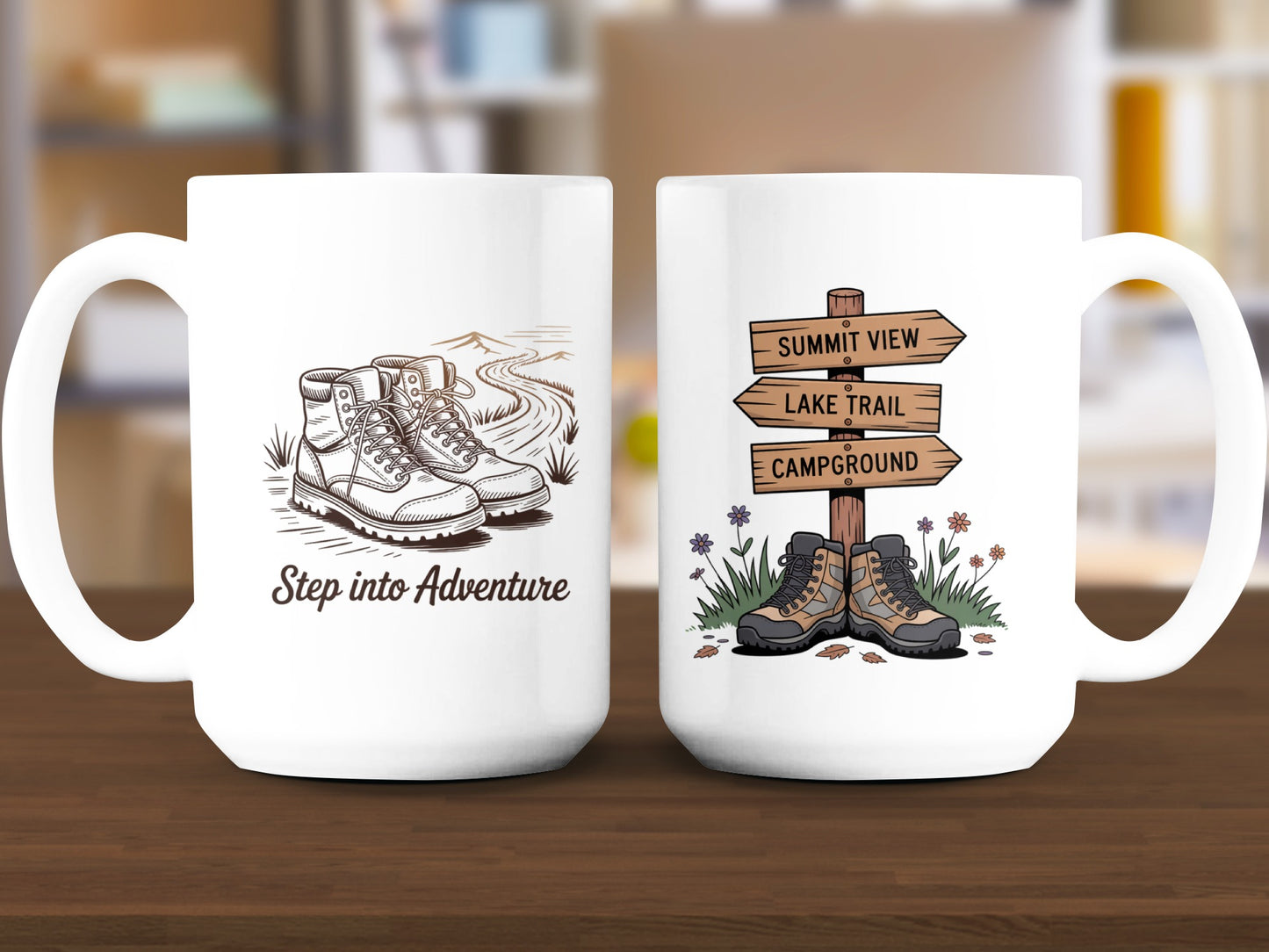 Hiking Adventure Themed Coffee Mug product