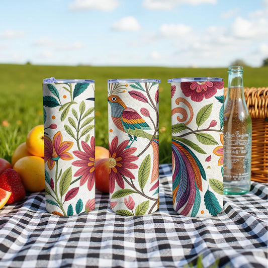 Vibrant Floral Design Insulated Travel Tumbler product