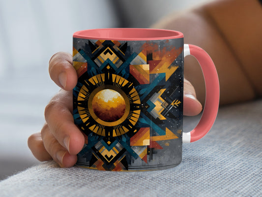 Colorful Geometric Patterns Ceramic Coffee Mug product