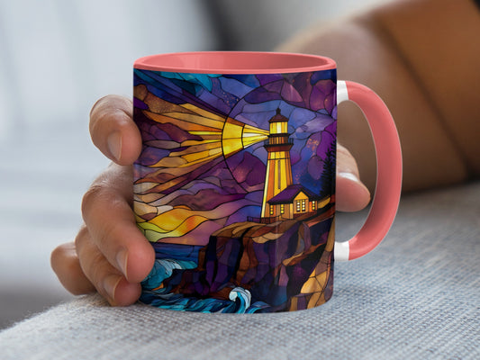 Beautiful Vibrant Lighthouse Design Coffee Mug product