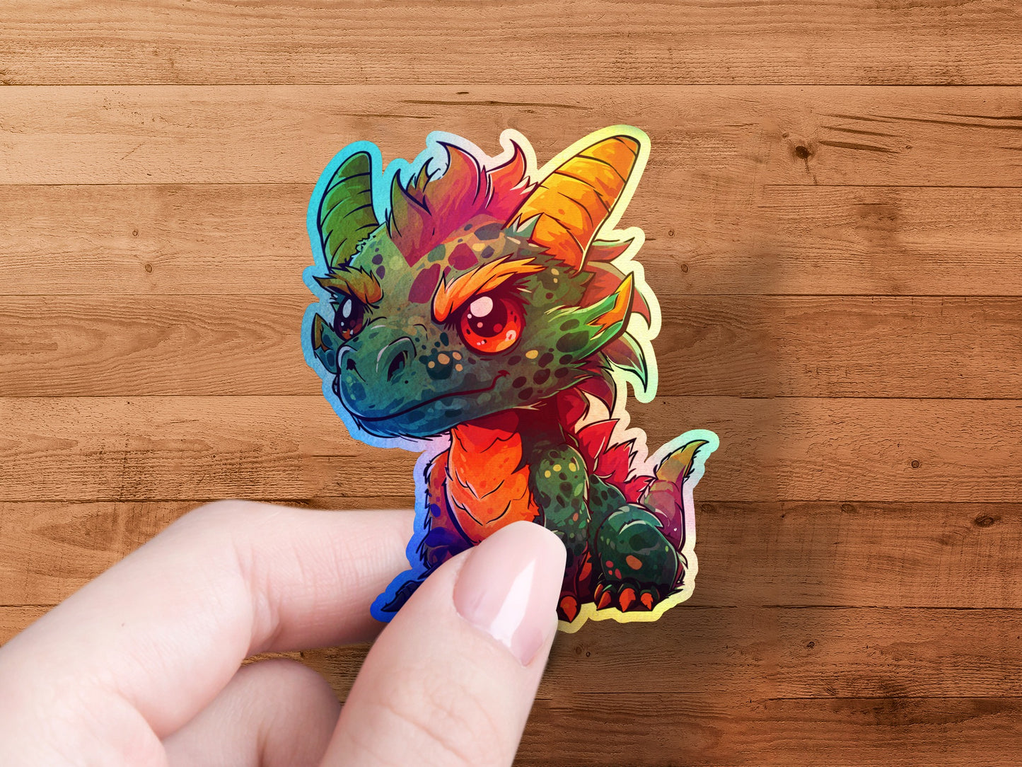 Cute Colorful Baby Dragon Sticker product