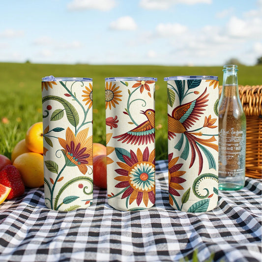 Elegant Boho Floral Design Insulated Tumblers product