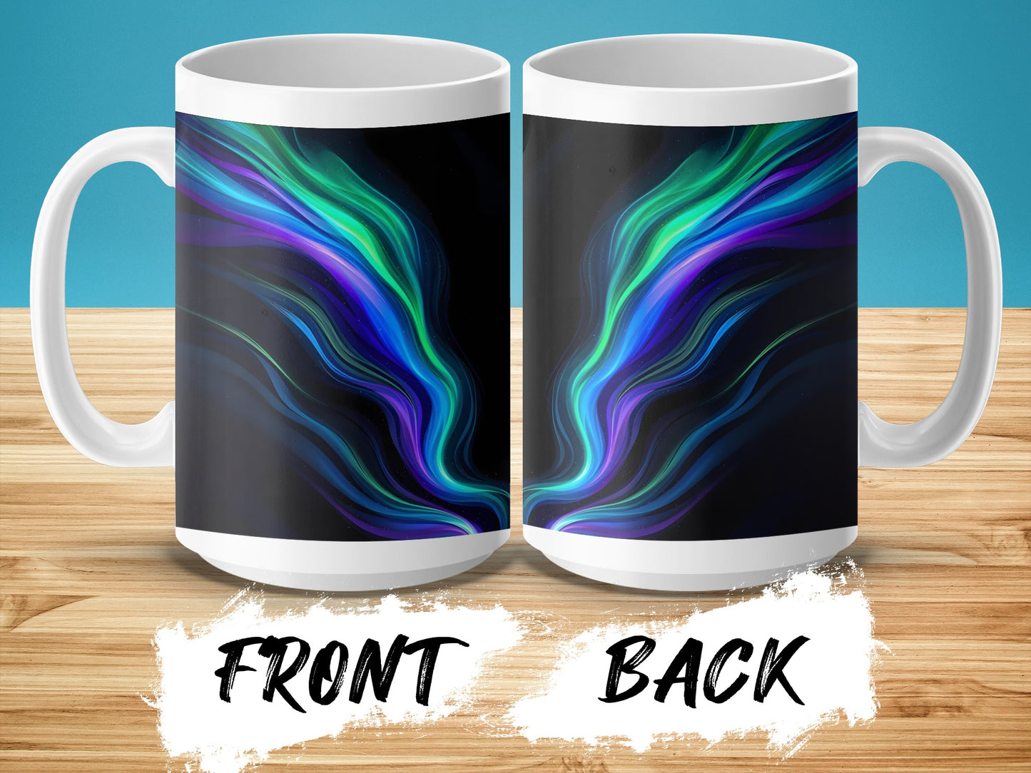 Vibrant Swirling Abstract Design Mug product