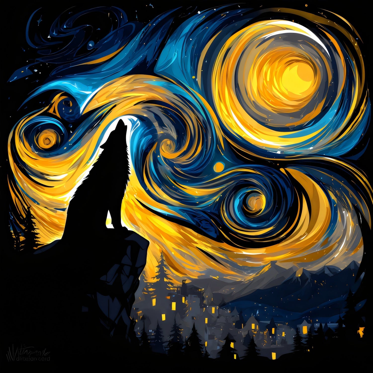 Mugs van Gogh Style