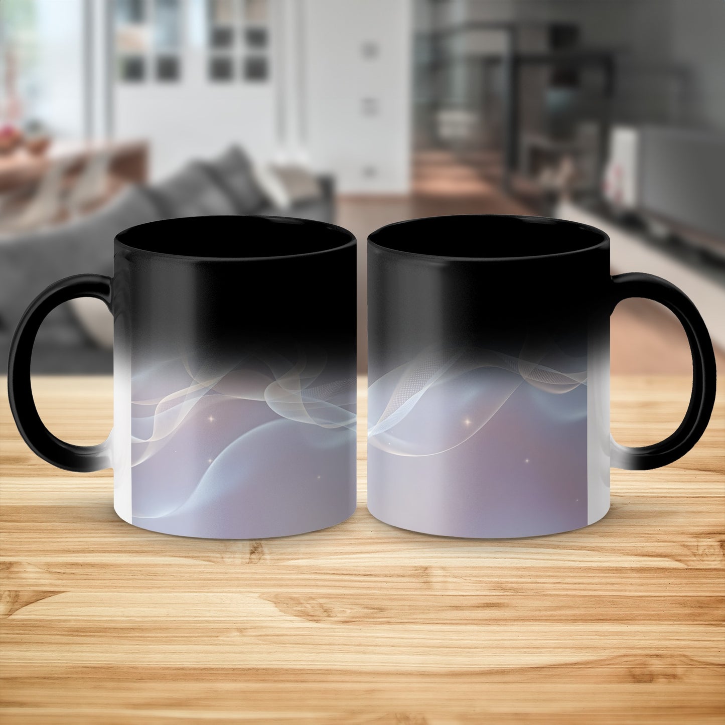 Mesmerizing Black and Gradient Smoke Magic Mug product