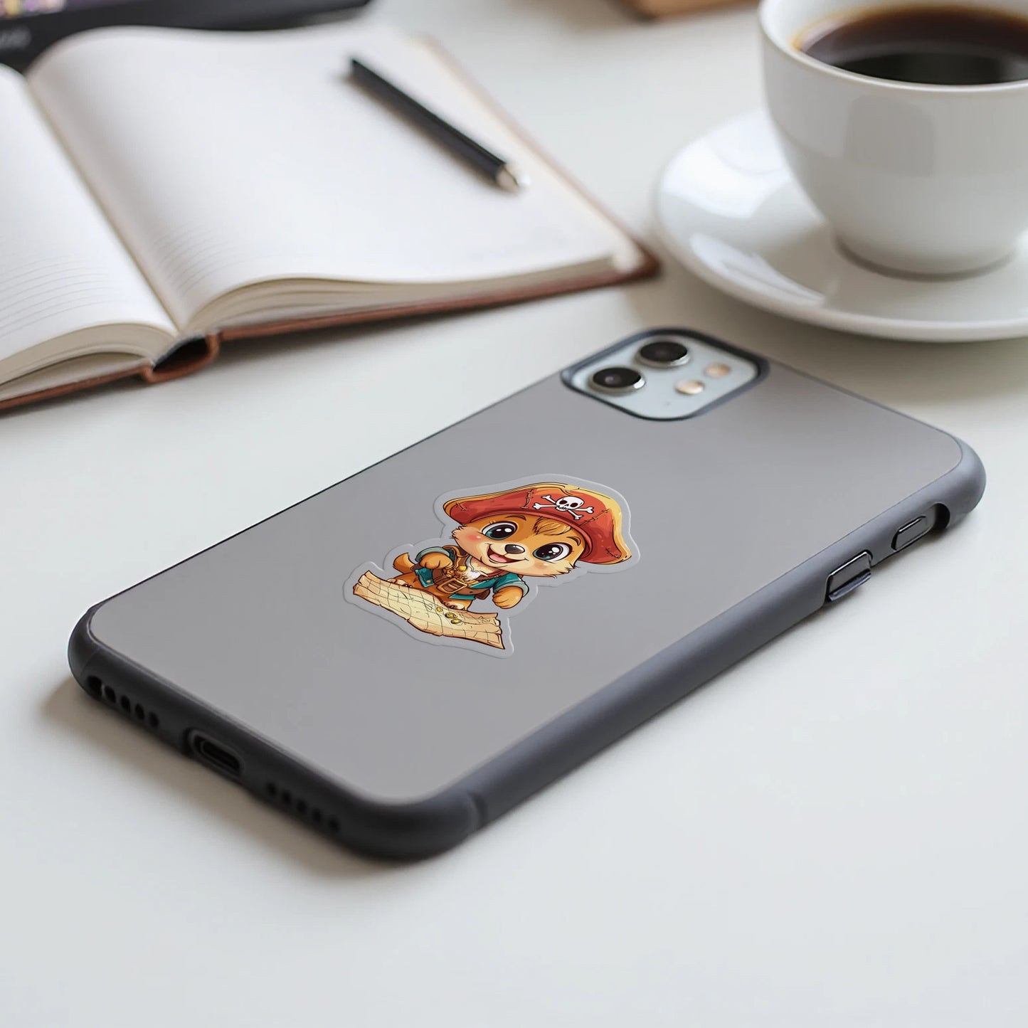 Cute Pirate Puppy Design on Smartphone Case product