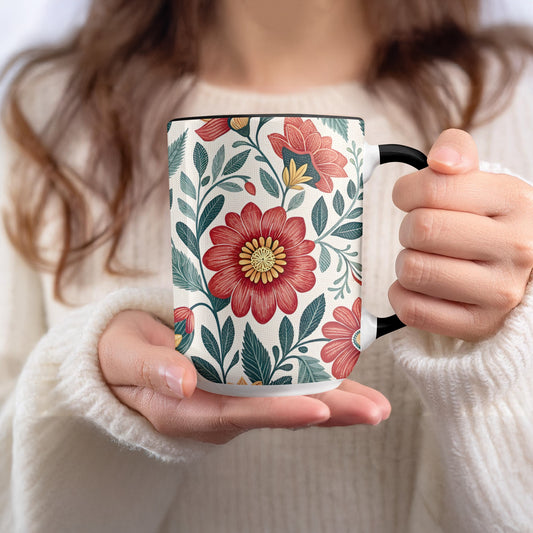 Floral Pattern Coffee Mug Vibrant Design Drinkware product